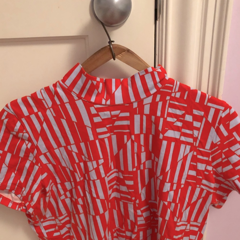 Birds of North America Blue Orange Crop Top